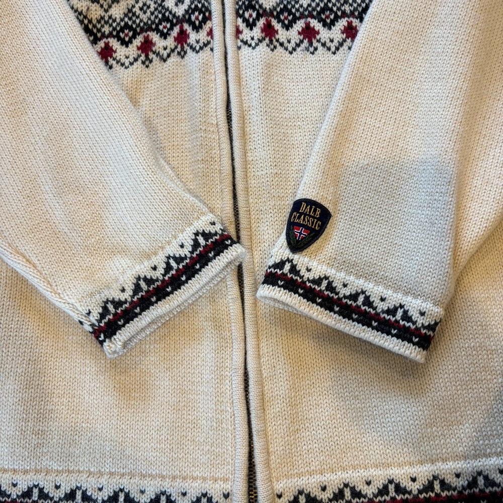 Dale of Norway 2002 SLC Olympic Sweater Full Zip Norwegian Wool Unisex Large - Picture 5 of 13